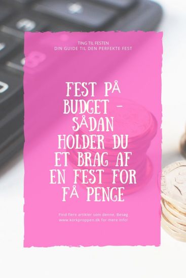 Fest på budget - sådan holder du et brag af en fest for få penge